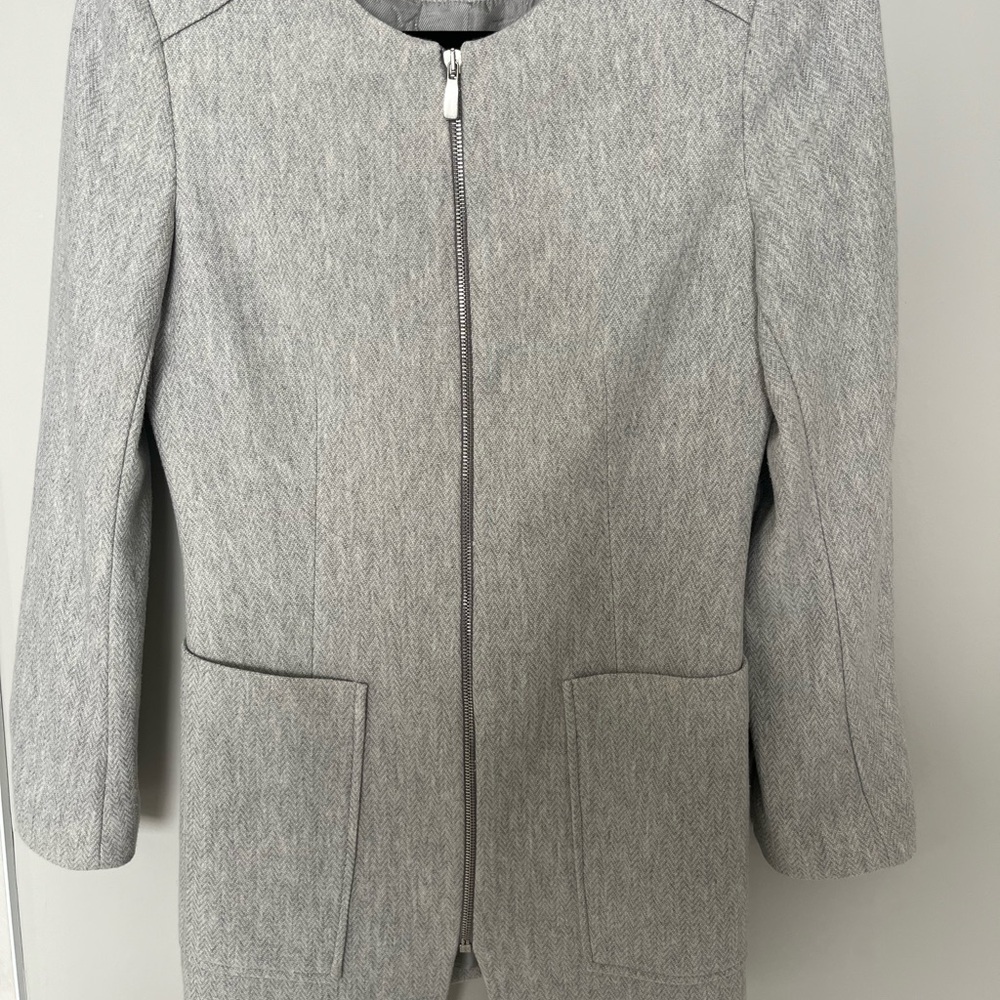 Zara long blazer. Full zip